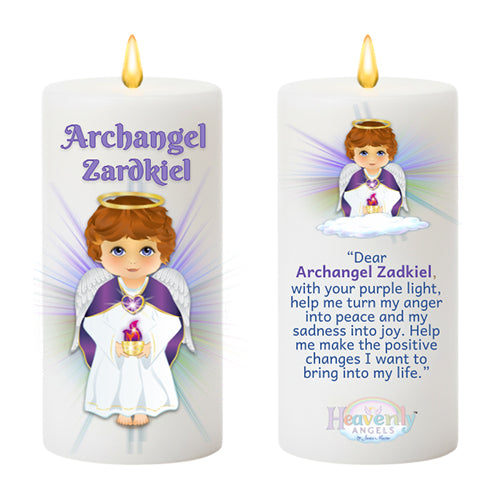 7-Inch Heavenly Angels LED Candle