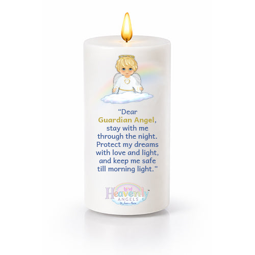 7-Inch Heavenly Angels LED Candle