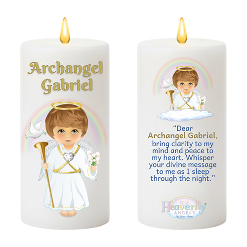 7-Inch Heavenly Angels LED Candle