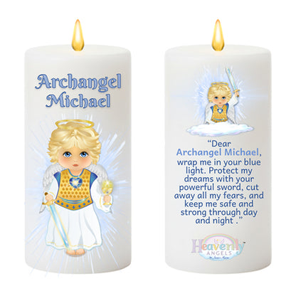 7-Inch Heavenly Angels LED Candle