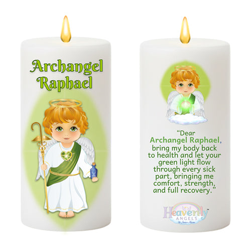 7-Inch Heavenly Angels LED Candle