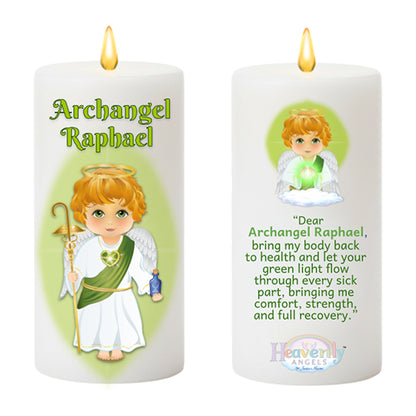 7-Inch Heavenly Angels LED Candle