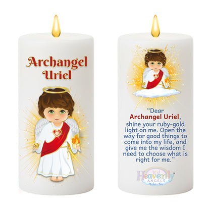 7-Inch Heavenly Angels LED Candle