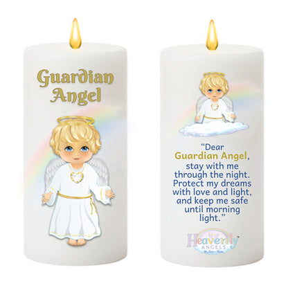 7-Inch Heavenly Angels LED Candle