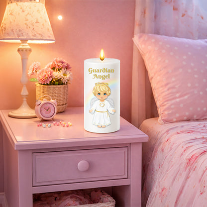 7-Inch Heavenly Angels LED Candle